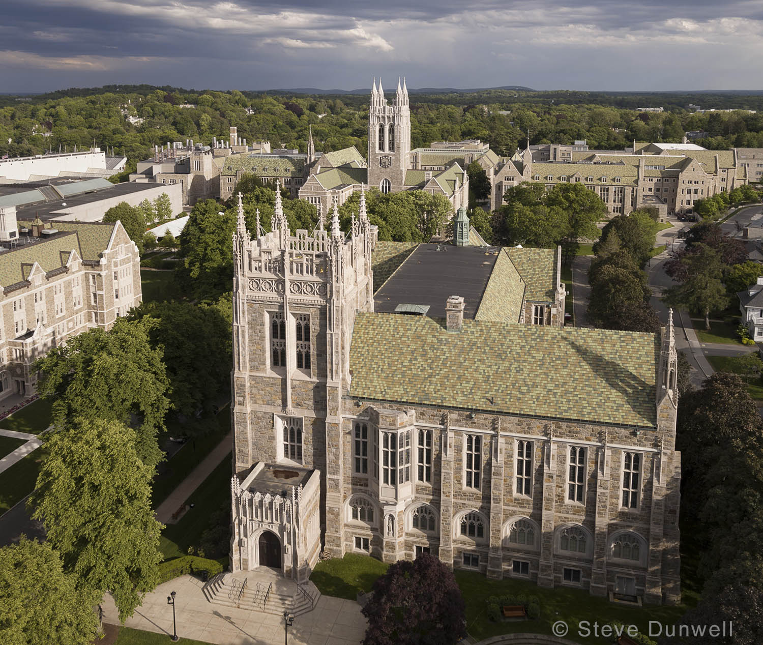 Boston College, Newton, MA aerial